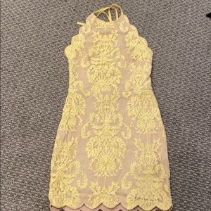 Yellow Xenia mini dress